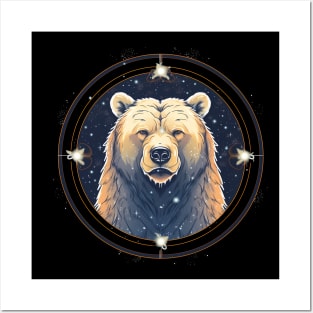 Grizzly Bear in Ornmament , Love Bears Posters and Art